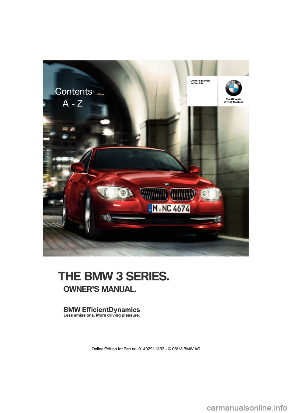 BMW 3 SERIE CONVERTIBLE 2013 E93 Bedienungsanleitung Anleitung PDF Download  - BolidenForum