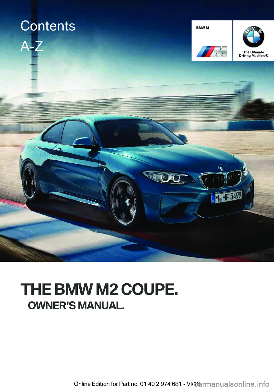 BMW M2 2017  Owners Manual 