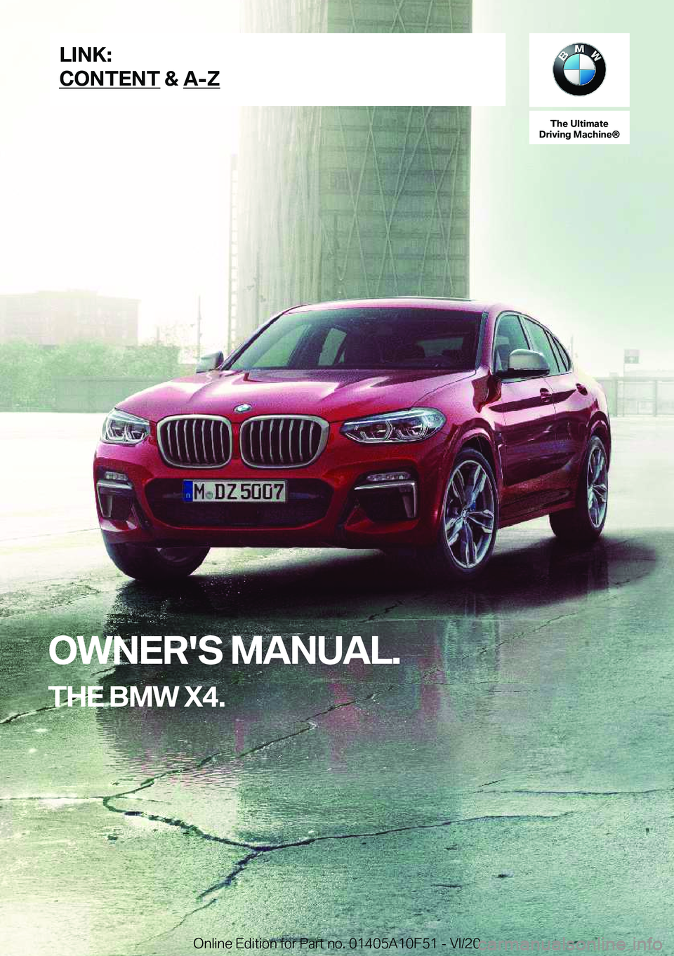 BMW X4 2021  Owners Manual 