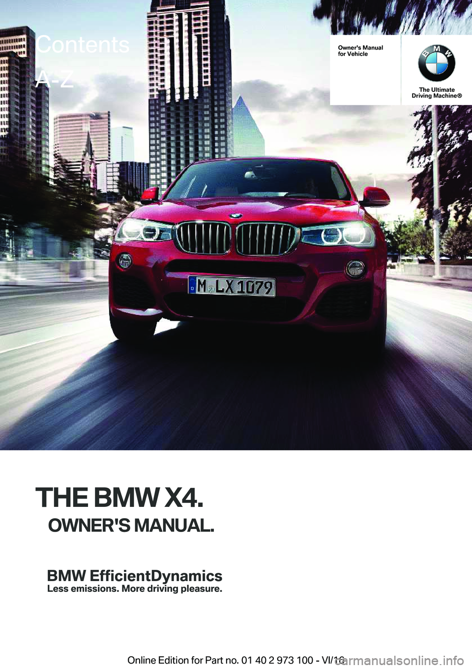 BMW X4 2017  Owners Manual 