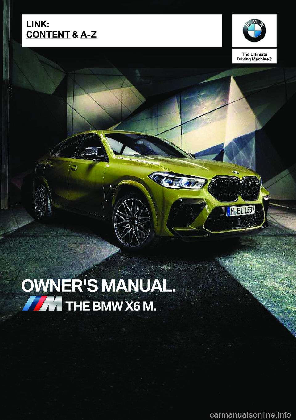 BMW X6 M 2020  Owners Manual 