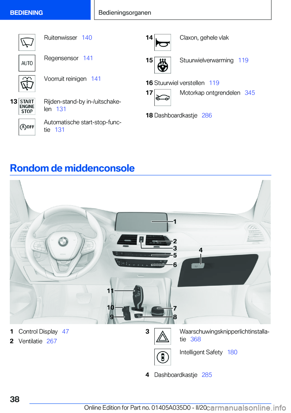 BMW X4 2020  Instructieboekjes (in Dutch) �R�u�i�t�e�n�w�i�s�s�e�r\_�1�4�0�R�e�g�e�n�s�e�n�s�o�r\_ �1�4�1�V�o�o�r�r�u�i�t��r�e�i�n�i�g�e�n\_ �1�4�1�1�3�R�i�j�d�e�n�-�s�t�a�n�d�-�b�y��i�n�-�/�u�i�t�s�c�h�a�k�ej
�l�e�n\_ �1�3�1�A�u�t