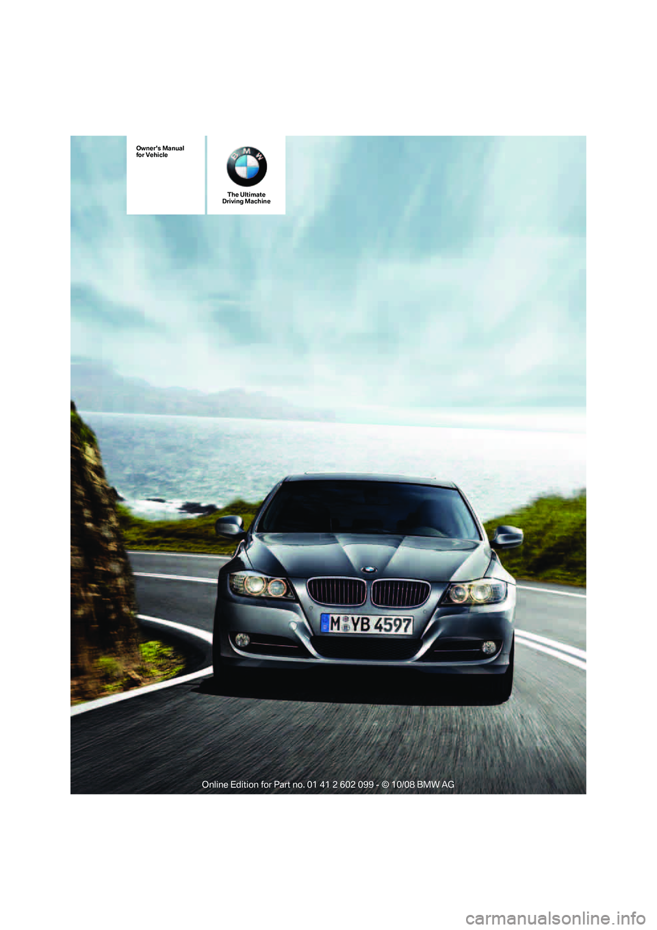 BMW 3 SERIES 2009  Owners Manual 