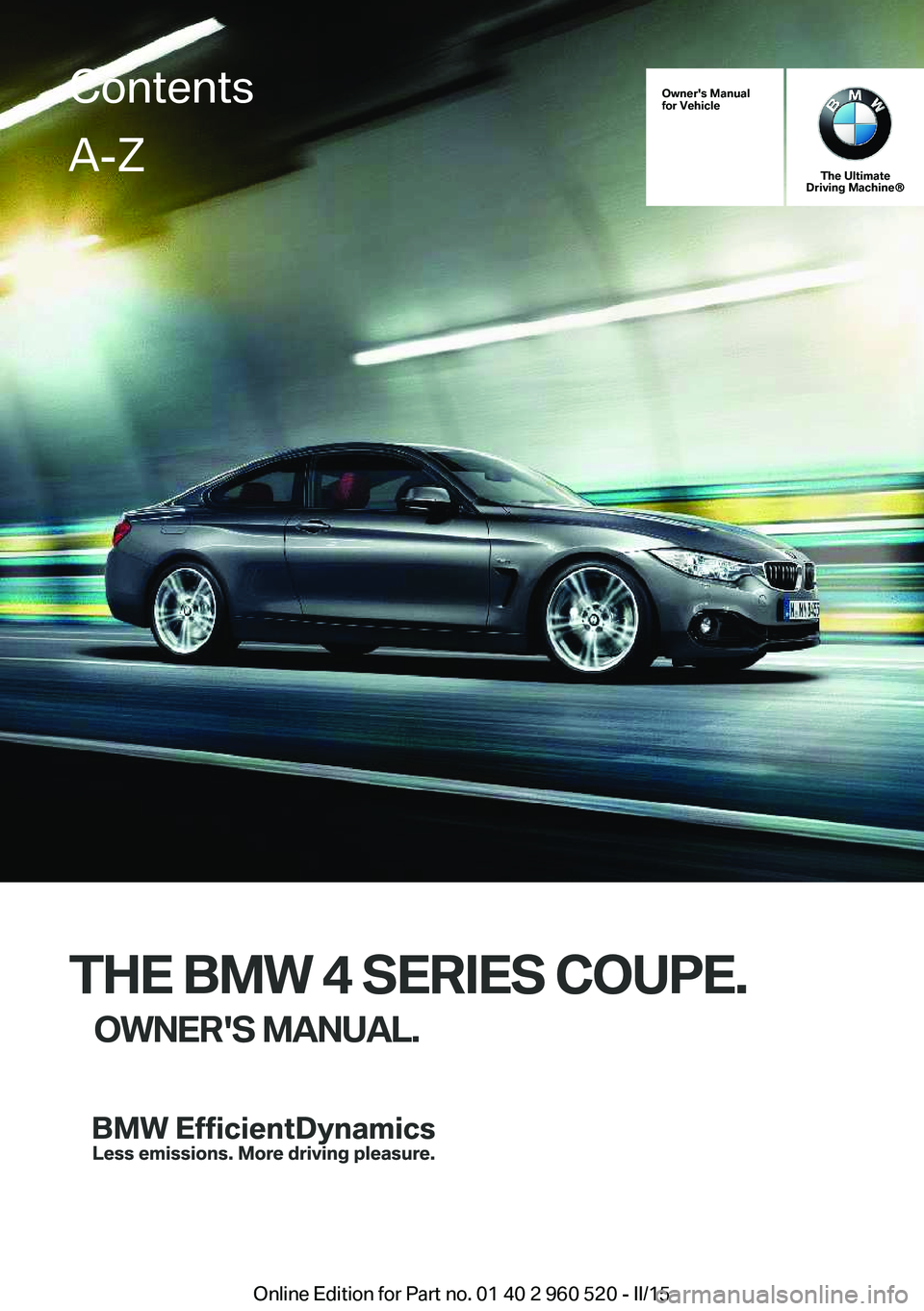 BMW 428 COUPE 2016  Owners Manual 