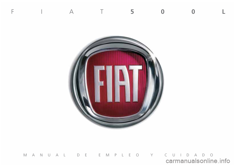 FIAT 500L LIVING 2018  Manual de Empleo y Cuidado (in Spanish) 