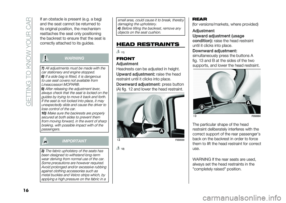 FIAT 500 2021 Owner handbook (in English) (220 Pages)