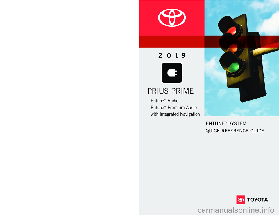 TOYOTA PRIUS PRIME 2019  Accessories, Audio & Navigation (in English) 