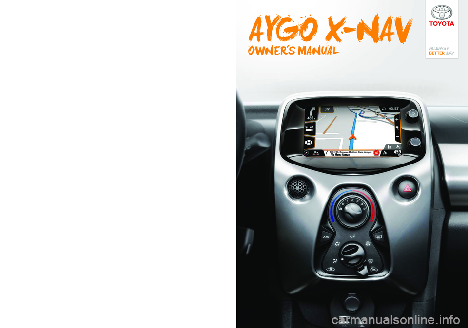 TOYOTA AYGO 2020  Owners Manual (in English) 
