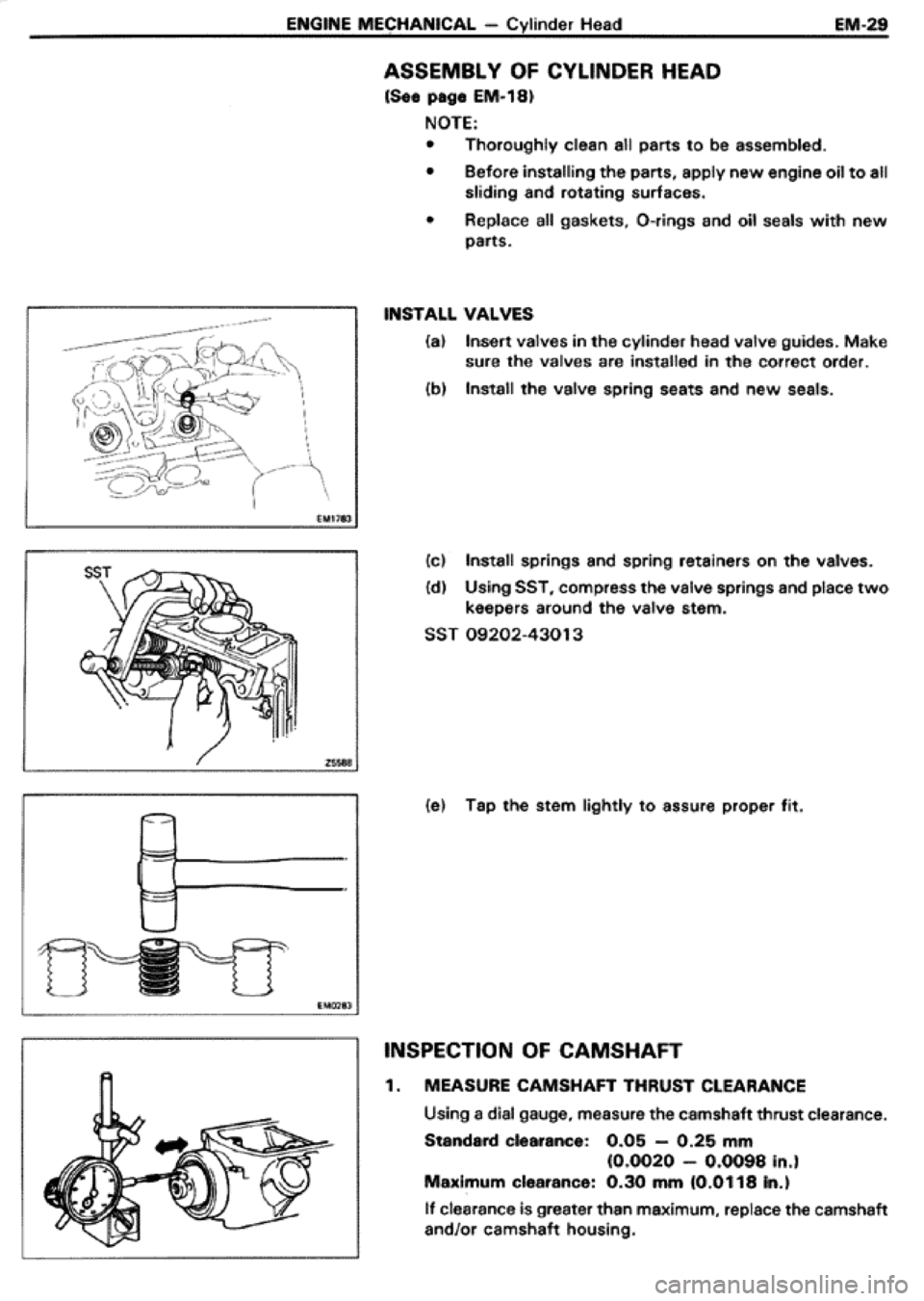 TOYOTA CELICA 1986  Service Service Manual 