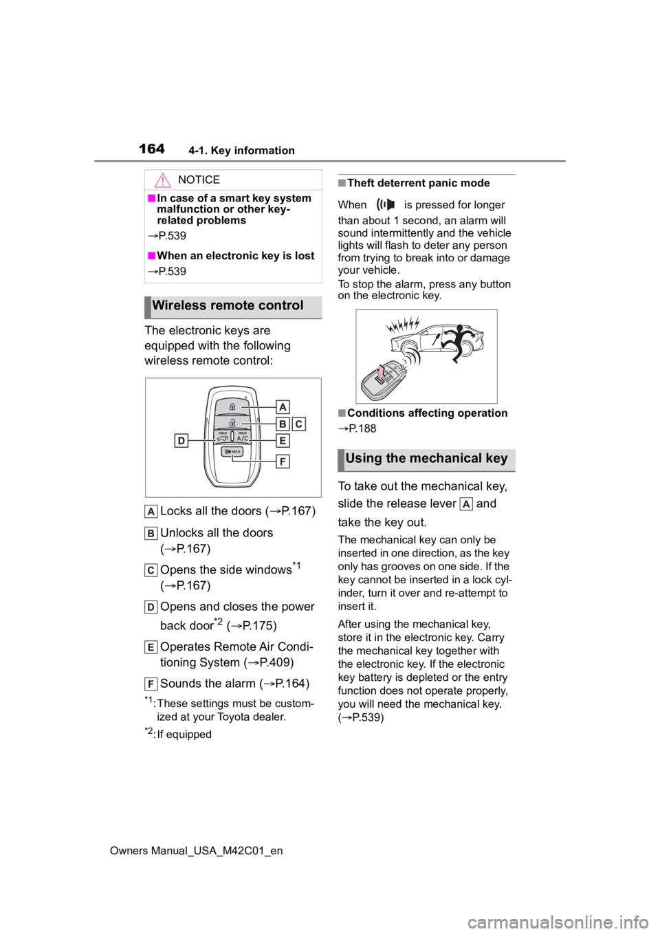 TOYOTA BZ4X 2023 Owners Manual (628 Pages), Page 170 161 Owners Manual