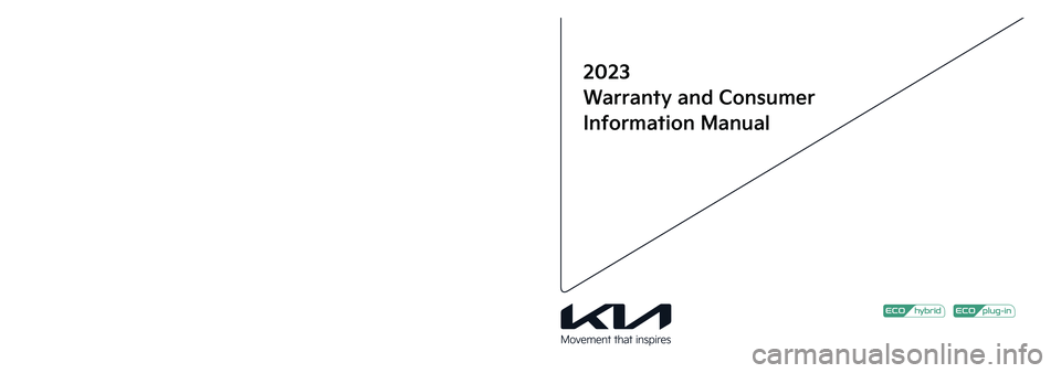KIA NIRO 2023  Warranty and Consumer Information Guide 