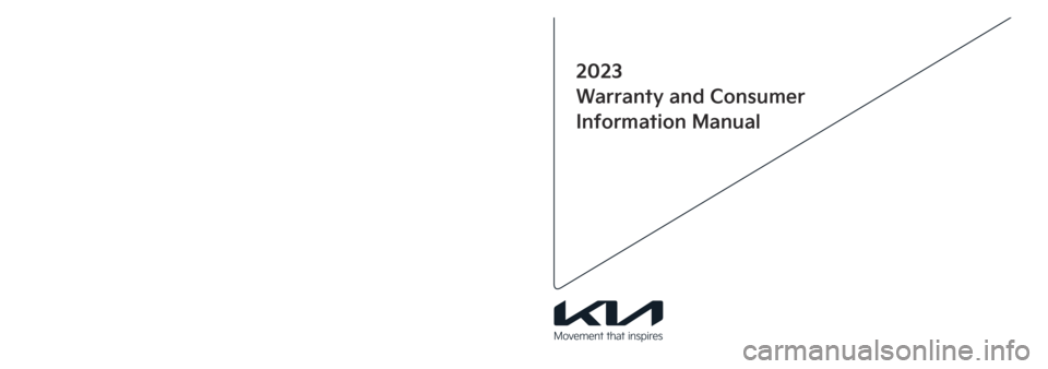 KIA FORTE 2023  Warranty and Consumer Information Guide 