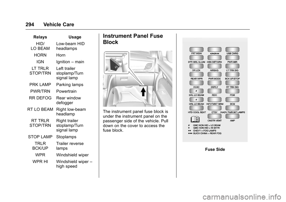 CHEVROLET TRAVERSE 2017 1.G Owners Manual (394 Pages), Page 300