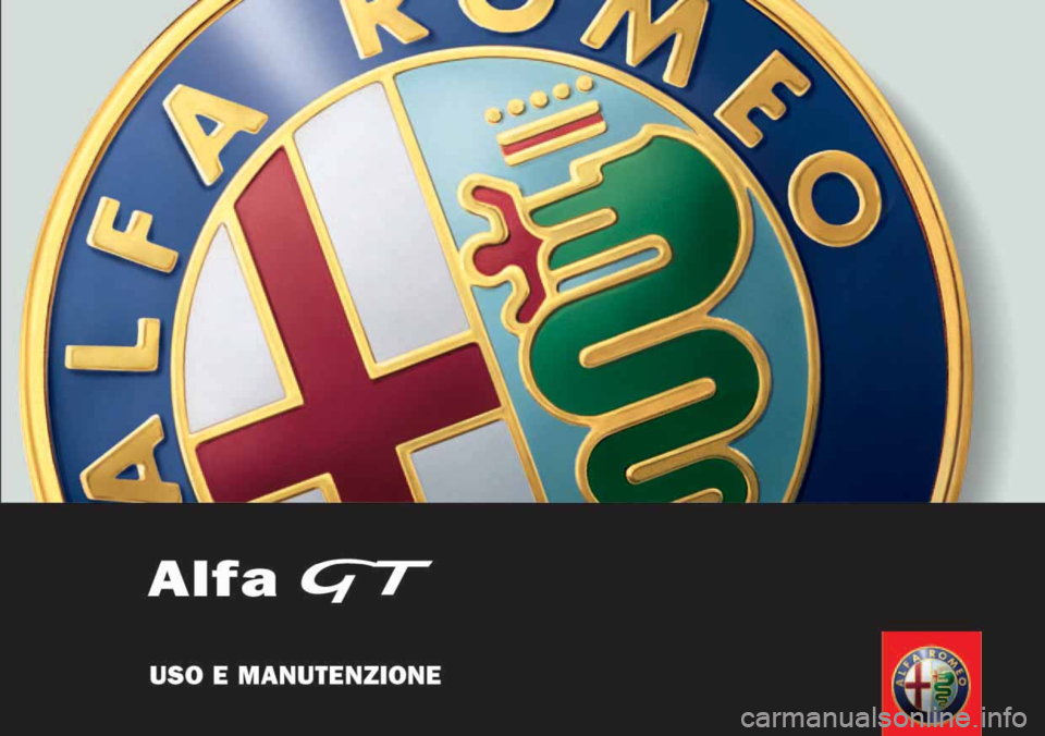 Alfa Romeo GT 2007  Libretto Uso Manutenzione (in Italian) 