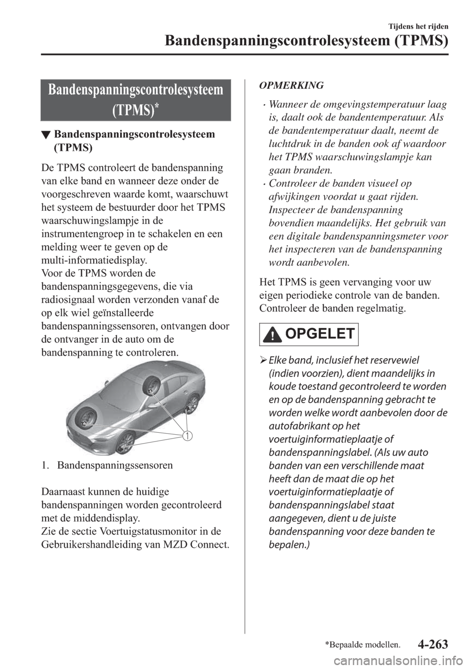 Tpms Mazda Model 3 Hatchback 19 Handleiding In Dutch 779 Pages