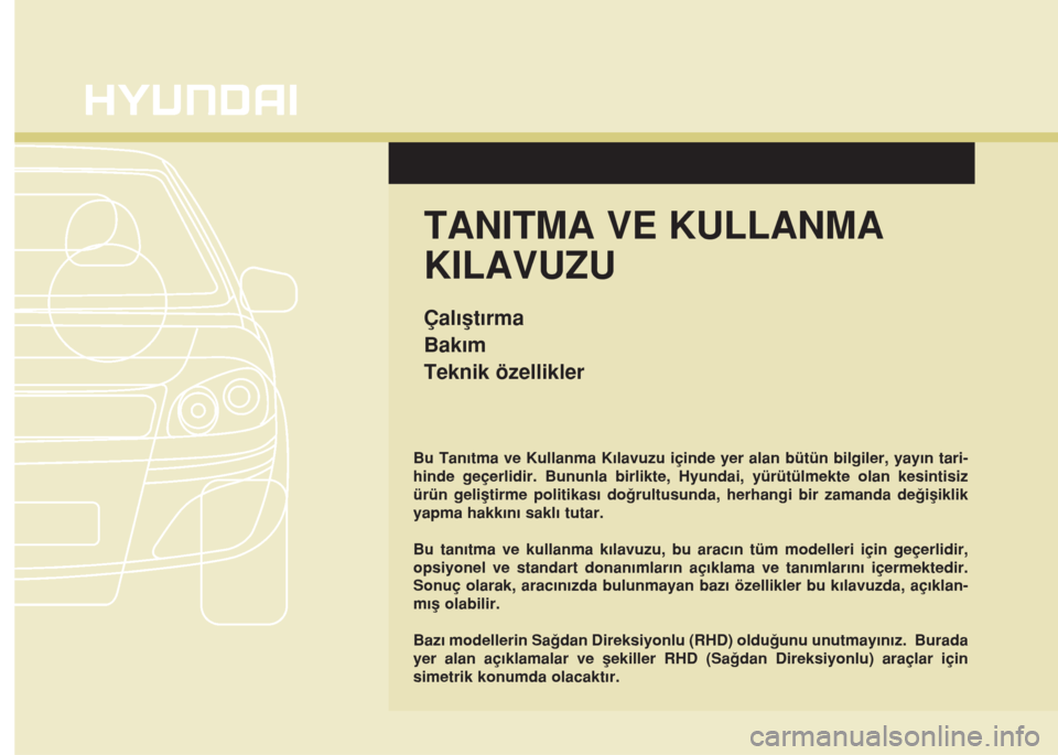 Hyundai Accent Blue 2019  Kullanım Kılavuzu (in Turkish) 