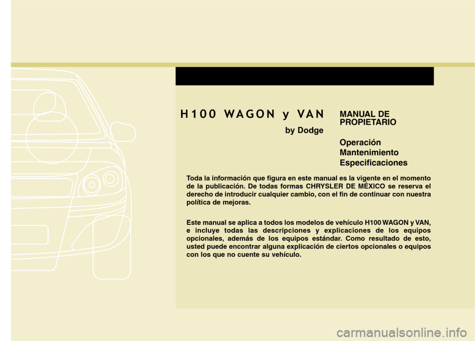 Hyundai H-1 (Grand Starex) 2011  Manual del propietario (in Spanish) 