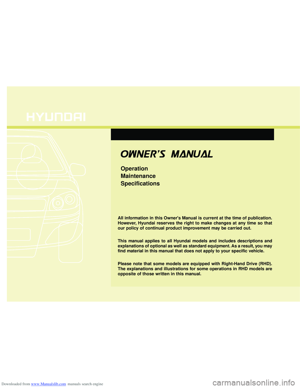 HYUNDAI I40 2014  Owners Manual 