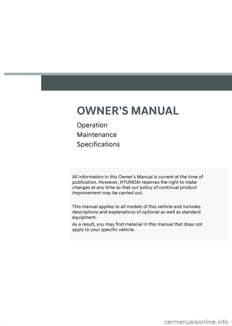 HYUNDAI IONIQ 6 2023  Owners Manual 