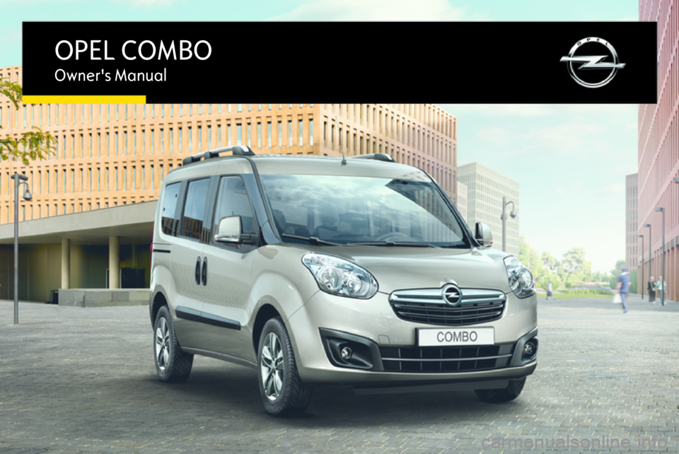 OPEL COMBO 2017 Owner's Manual (195 Pages)