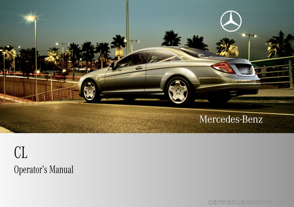 MERCEDES-BENZ CL600 2009 C216 Owners Manual 