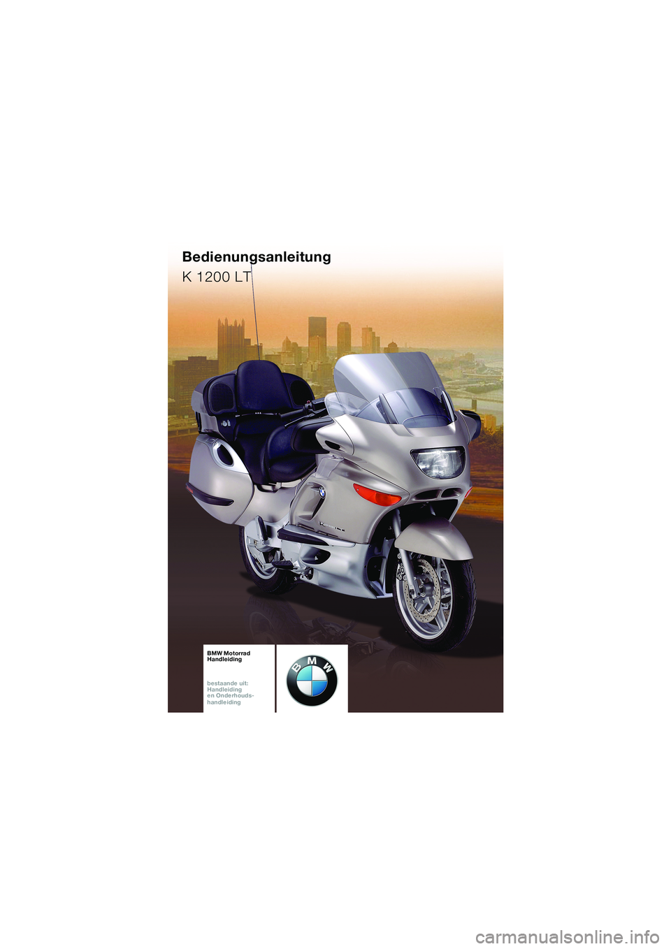 BMW MOTORRAD K 1200 LT 2002  Handleiding (in Dutch) 