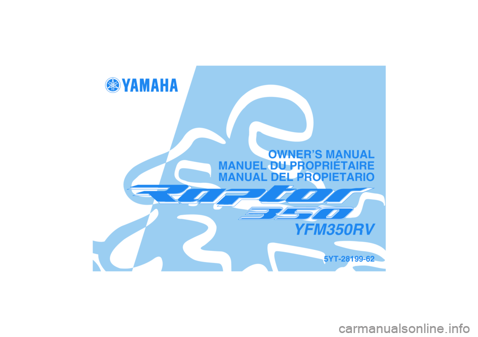 YAMAHA BANSHEE 350R 2006  Owners Manual 