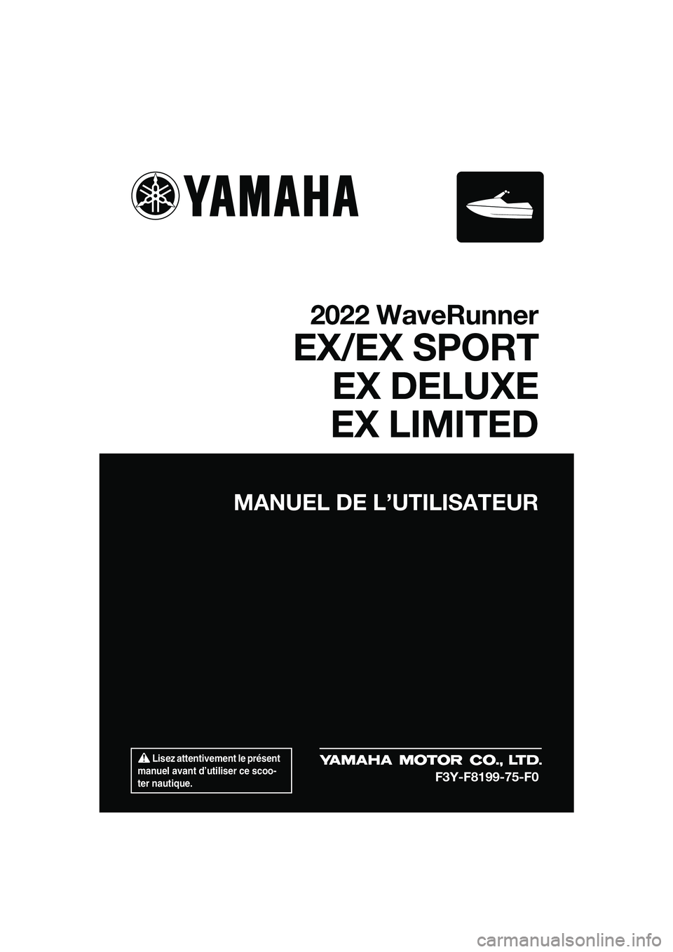 YAMAHA EX DELUXE 2022  Notices Demploi (in French) 