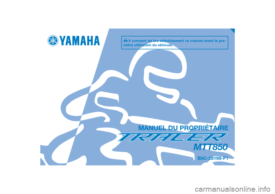 YAMAHA TRACER 900 2019  Notices Demploi (in French) 