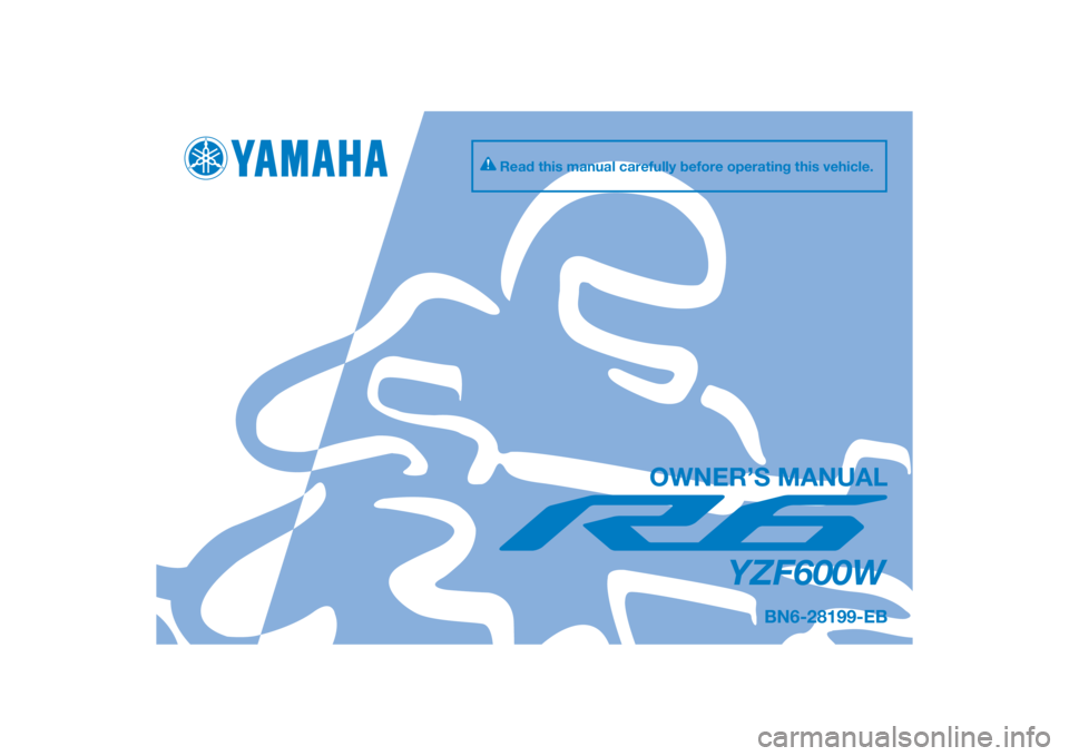 YAMAHA R6 RACE 2022  Owners Manual 