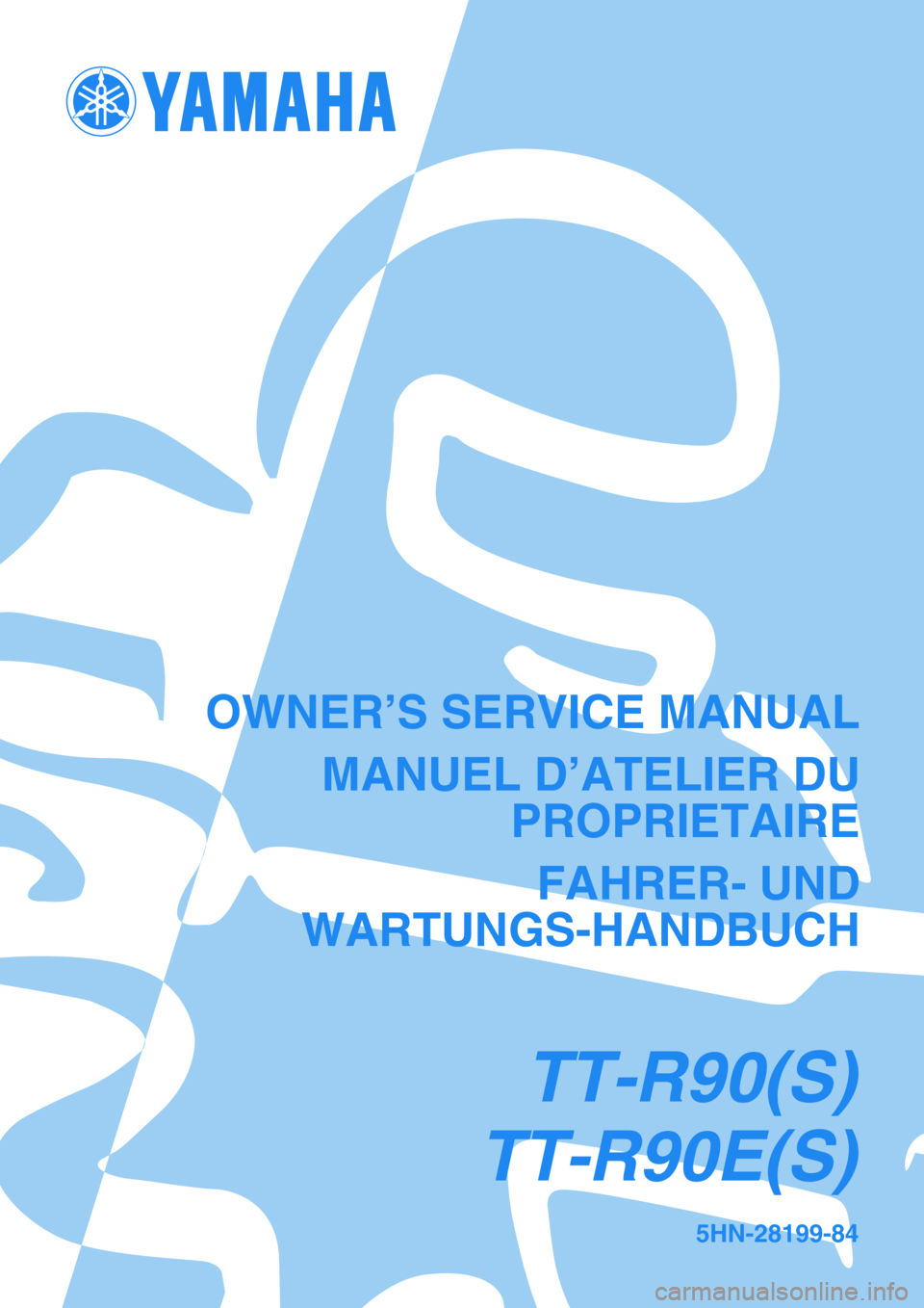 YAMAHA TTR90 2004  Notices Demploi (in French) 