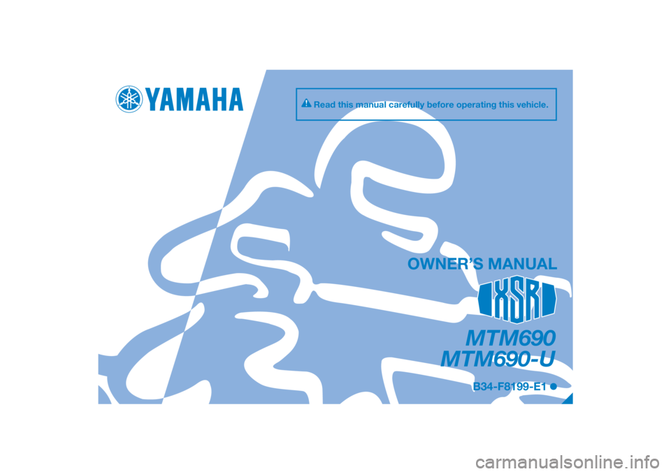 YAMAHA XSR 700 2017  Owners Manual 