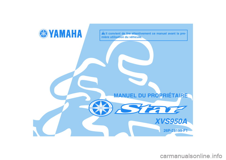 YAMAHA XVS950 2010  Notices Demploi (in French) 