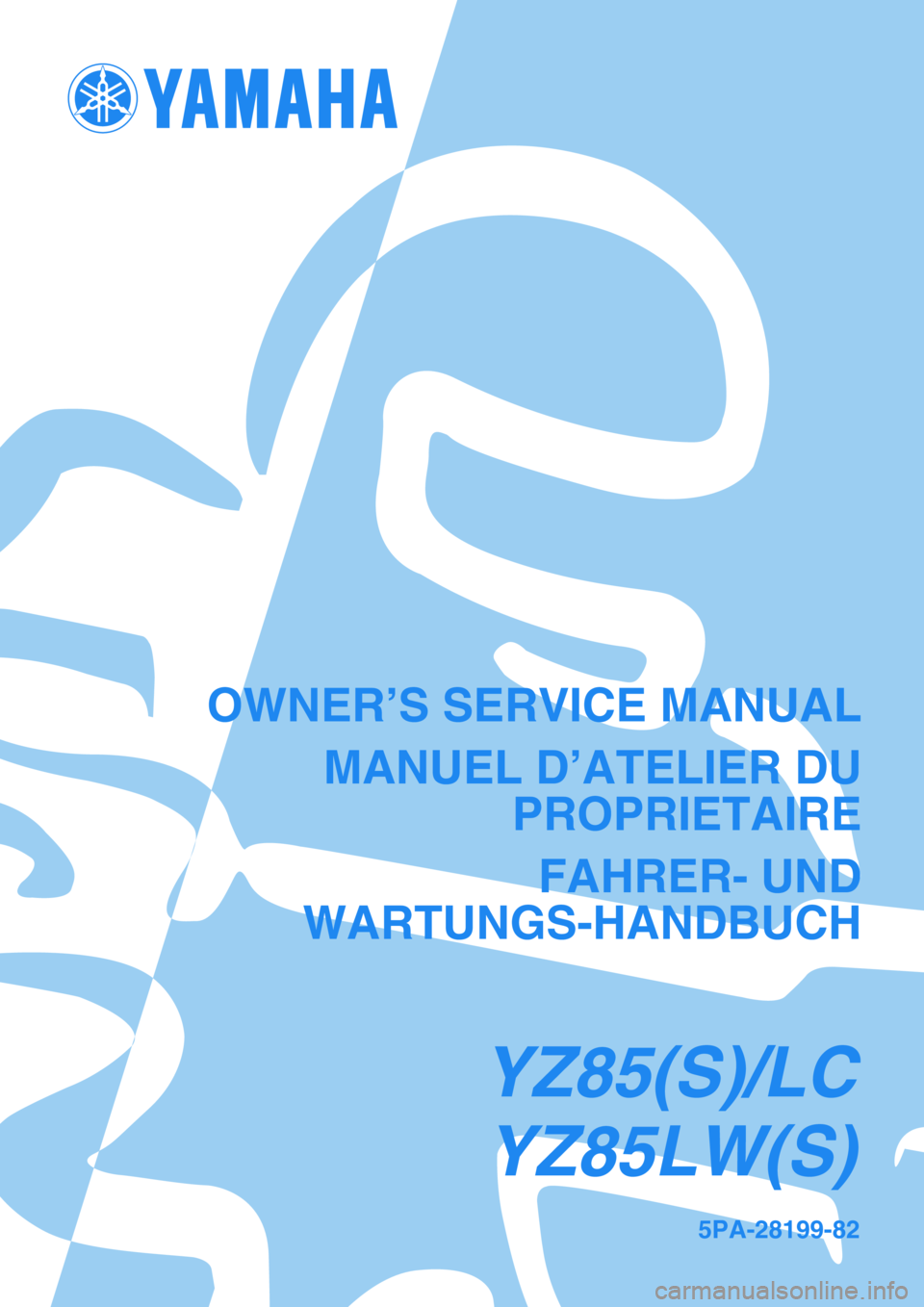 YAMAHA YZ85 2004  Owners Manual 