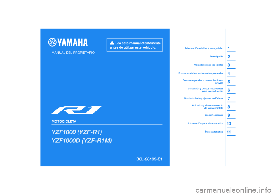 YAMAHA YZF-R1 2022  Manuale de Empleo (in Spanish) 