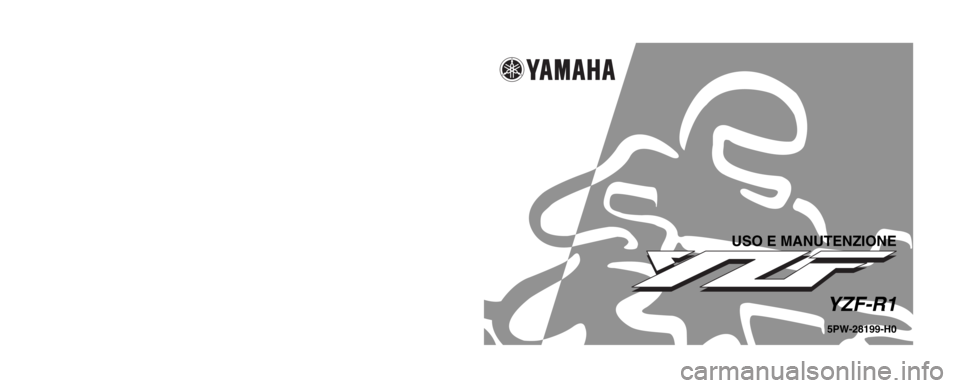 YAMAHA YZF-R1 2002  Manuale duso (in Italian) 