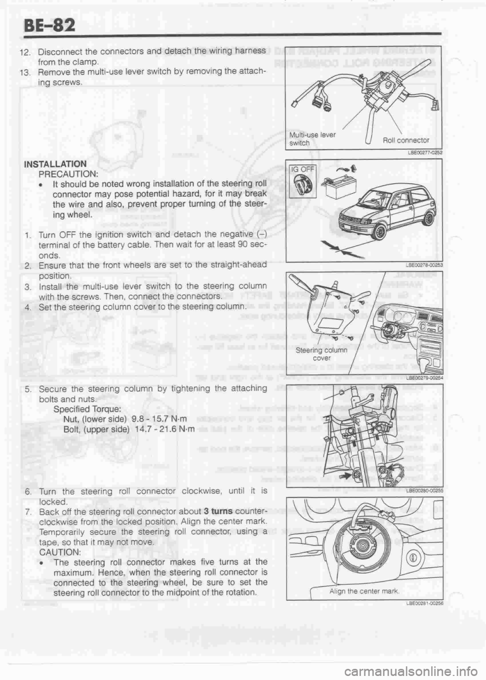 DAIHATSU CUORE 1998  Service Owners Manual 