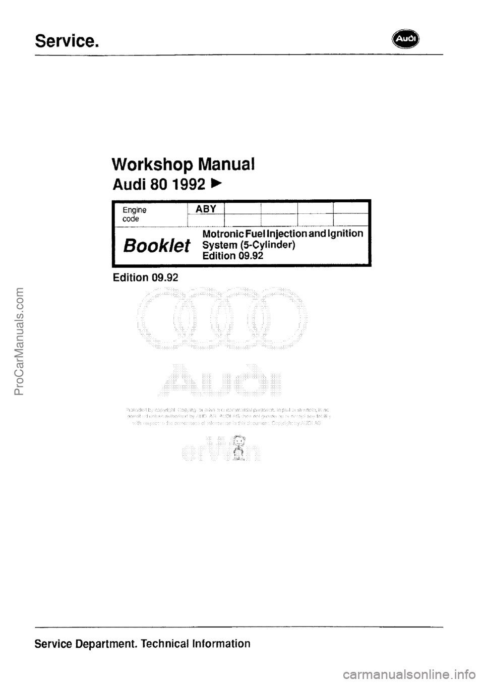 AUDI 80 1992  Workshop Manual 