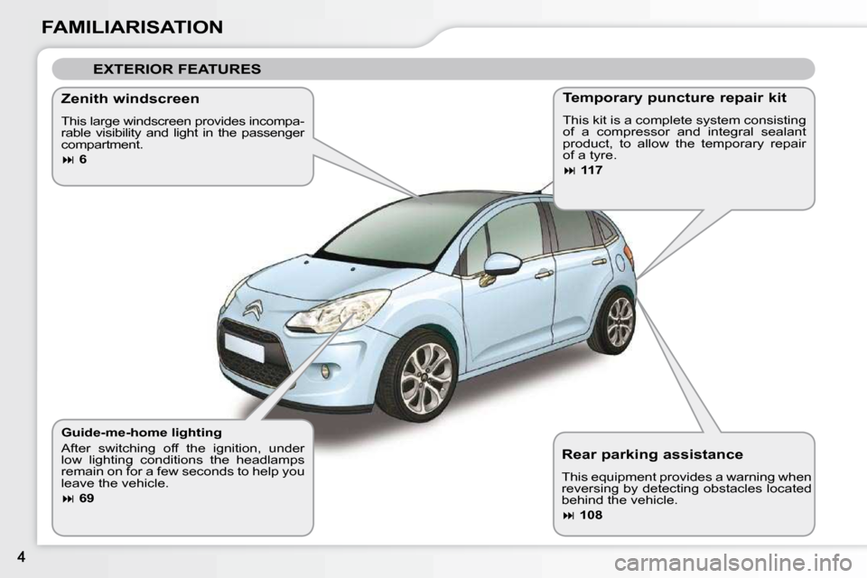 Citroen C3 2009.5 1.G Owner's Manual (209 Pages)