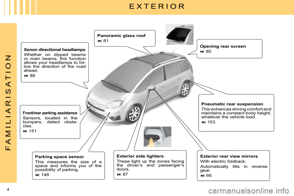 Citroen C4 PICASSO 2009 1.G Owner's Manual (337 Pages)