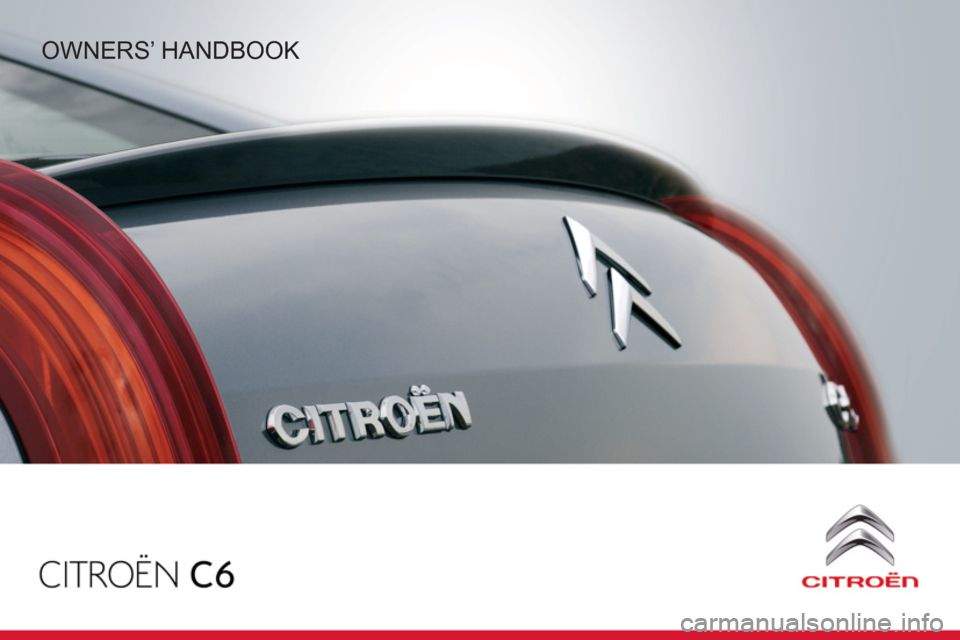 Citroen C6 RHD 2011 1.G Owners Manual 
