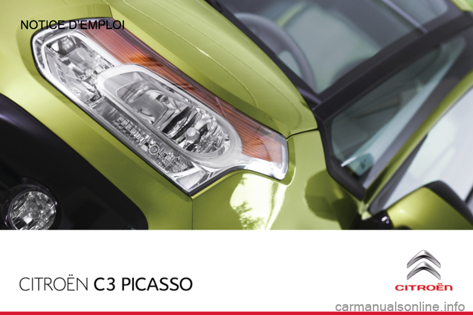 CITROEN C3 PICASSO 2012  Notices Demploi (in French) 